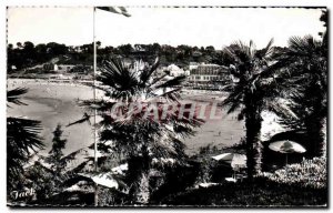 Old Postcard Perros Guirec Beach Trestraou view of the Palmeraie Hotel in Ros...