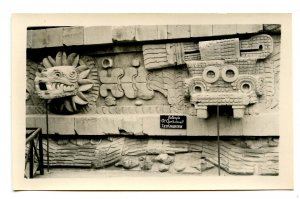 Mexico - Teotihuacan. Temple of Quetzalcoatl   *RPPC