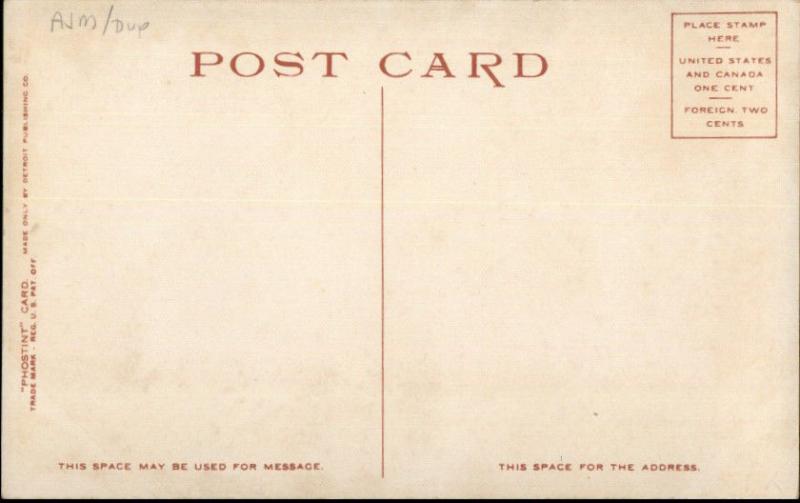 Rockland ME Samoset Interior c1910 Detroit Publishing Postcard