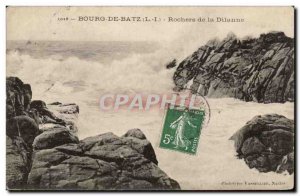 Old Postcard Bourg de Batz Rocks of the Dilanne