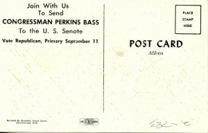 Political - New Hampshire. Congressman Perkins Bass for U.S. Senate