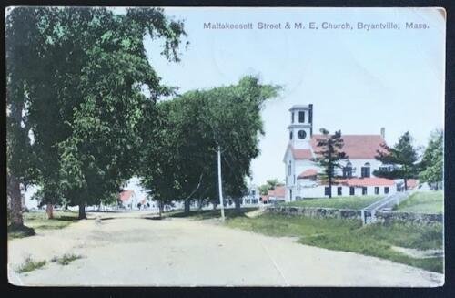 Mattakeesett Street & ME Church Bryantville Mass George E Lewis 32919 