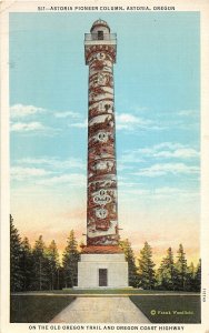 H82/ Astoria Oregon Postcard c1910 Pioneer Column Trail  69