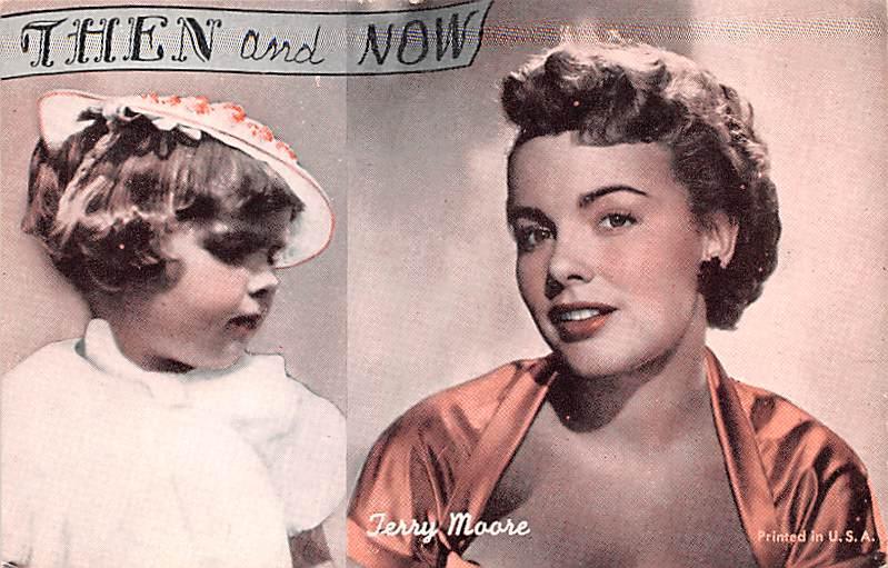 Then and Now, Terry Moore Actor, Movie Star Mutoscope Unused 