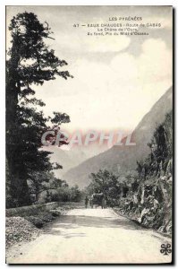 Old Postcard Hot Water Road Gabas The Oak bears Basically Midi peak Osseau