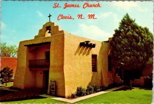 Clovis, NM New Mexico  ST JAMES EPISCOPAL CHURCH  Petley Religion  4X6 Postcard