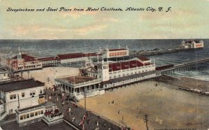 Steeplechase and Steel Pier from Hotel Chalfonte, Atlantic City, 1907 Postcard