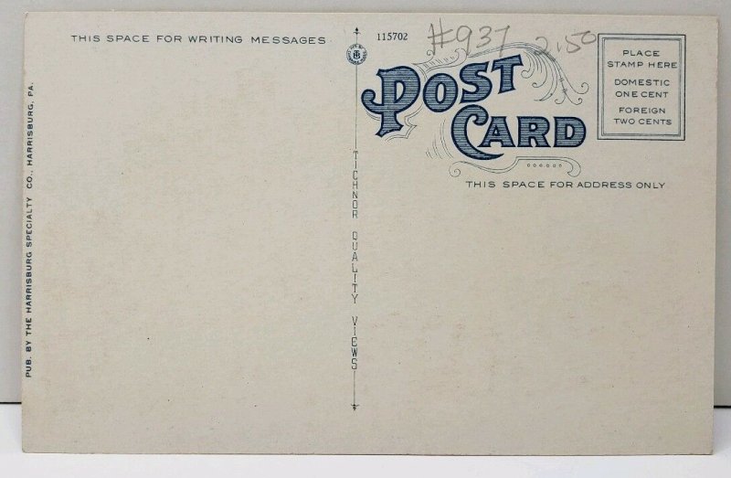 Harrisburg Pa Hotel Columbus Postcard E5