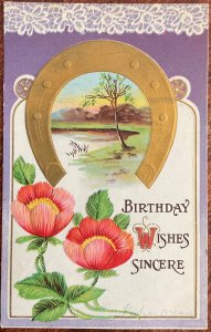 Birthday Wishes Postally Used? Scott #Q1 No Post Mark LB