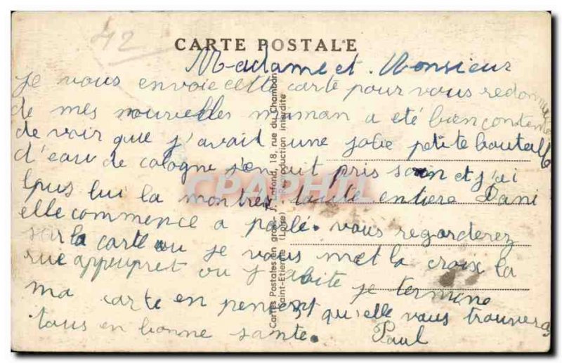 Saint Etienne - The Prefecture - La Grande Rue - Old Postcard