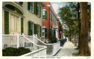 MA - Nantucket. Colonial Mansions