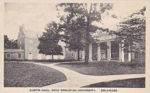 Ohio Delaware Austin Hall Ohio Wesleyan University Albertype