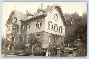 Ellwangen Germany Postcard Large House or Pension 1913 Posted RPPC Photo
