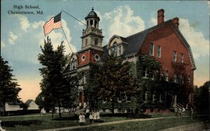 Chestertown Maryland MD High School c1910 Vintage Postcard