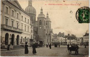 CPA CHALON-sur-SAONE - Place de l'Hotel-de-VILLE (637676)