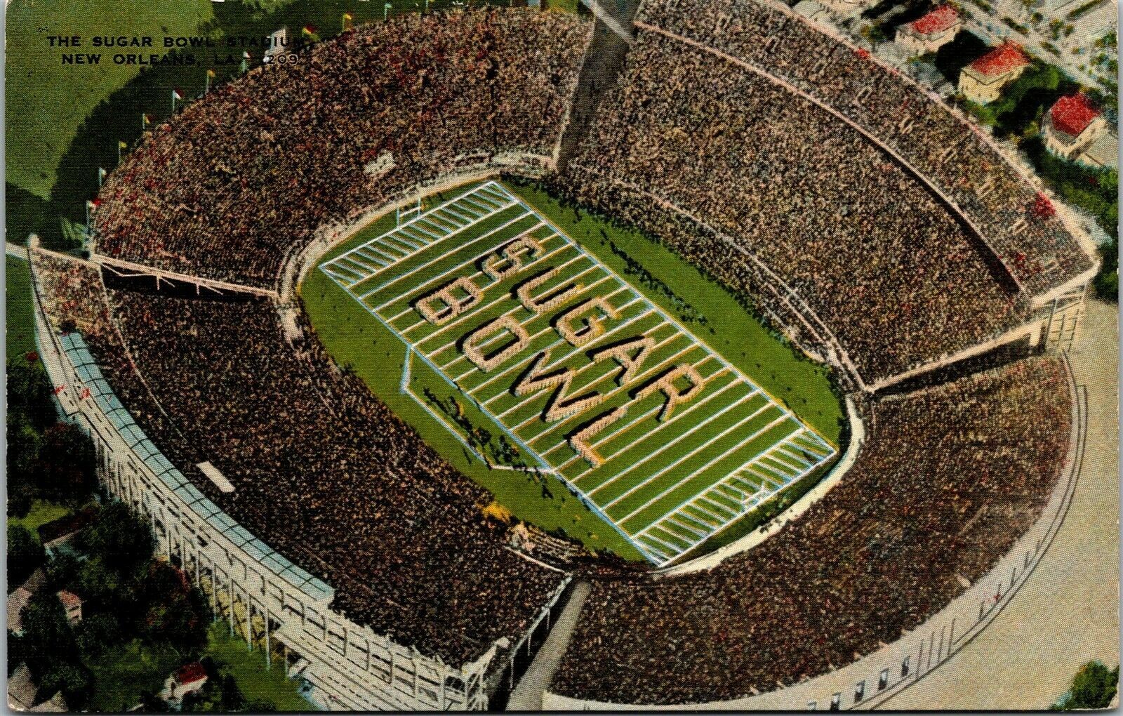 Vtg New Orleans Louisiana LA Sugar Bowl Tulane University Stadium 1940s