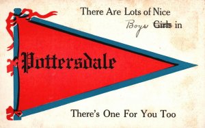 Vintage Postcard 1913 There Are Lots of Nice Girls in Pottersdale Pennsylvania