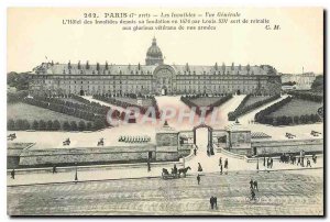 Old Postcard Paris Invalides General view