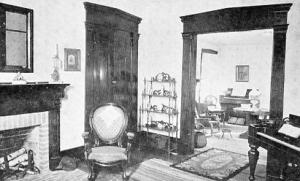 IN - Greenfield. James Whitcomb Riley Home, Parlor and Living Room