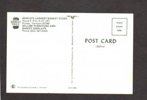 VT Basketville Baskets Store Putney Vermont Postcard Basket Ville Carte Postale