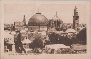 Postcard Church of the Holy Sepulcher Jerusalem Israel