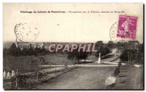 Old Postcard Pilgrimage of Calvary of Pontchateau Perspective on the path lea...