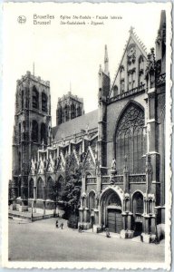 Postcard - Ste-Gudulakerk, Zijgevel - Brussels, Belgium