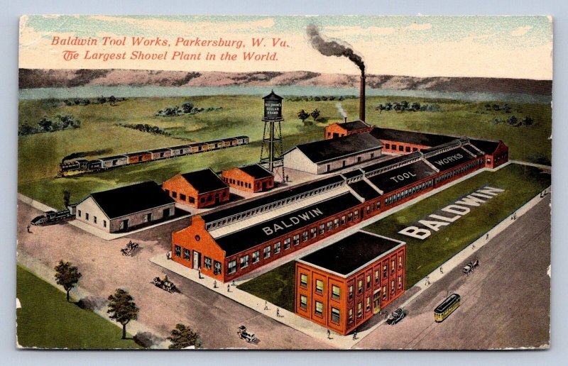 J93/ Parkersburg West Virginia Postcard c1910 Baldwin Tool Works Factory 205