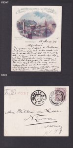 Vintage Postcard Scotland Edinburgh General view 1899