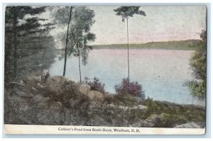 c1910's Cobbett's Pond From South Shore Windham New Hampshire NH Posted Postcard 