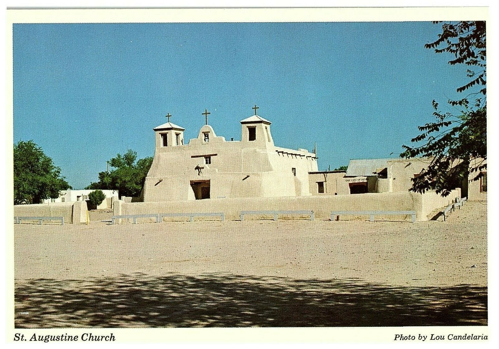 St Augustine Church Postcard Isleta Puebla New Mexico Other