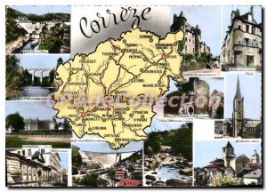 Postcard Modern Correze Ussel Homeland Du Cardinal Dubois tourist map