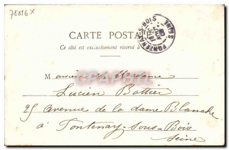 Old Postcard Paris Bois De Boulogne