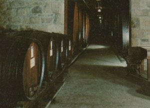 c1960s Christian Brothers Wine Cellars St Helena California casks postcard C122 