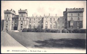 Windsor Castle South Front Berkshire UK unused c1920