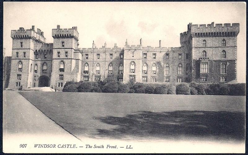 Windsor Castle South Front Berkshire UK unused c1920