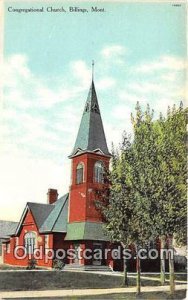 Congregational Church Billings, Mont, USA Postcard