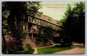 Ledge End Inn Catskill Mountains RPO Railway Post New York  Postcard 1911