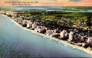 Florida Miami Beach Aerial View Of Florida's Gold Coast