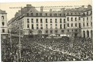 PC FRANCE, RENNES, SOUVENIR DU DOUBLE COURONNEMENT, Vintage Postcard (b31633)