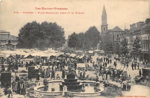 us7368 les hautes pyrenees tarbes place marcadieu pendant  marche market france