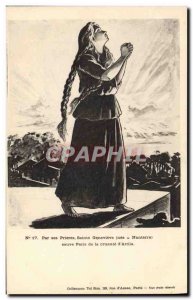 Old Postcard Sainte Genevieve Paris Nanterre saves of Cruelty d & # 39Attila