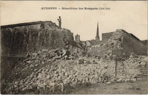 CPA AUXONNE - Démolition des Remparts (116052)