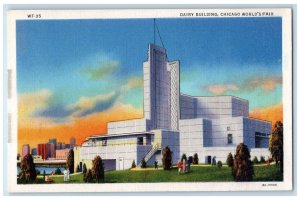 1933 Dairy Building Chicago World's Fair Illinois IL Vintage Postcard