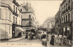 CPA LAON La rue du bourg (157369)