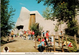 Edmonton Alberta Klondike Days Chilkoot Gold Mines Replica Panning Postcard C7