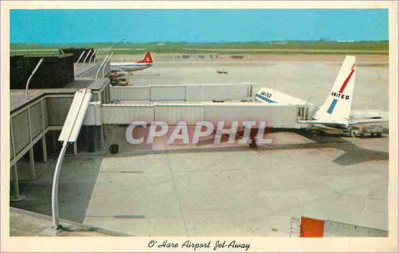 'Modern Postcard O''Hare Airport Jet Aviation Jet Away'