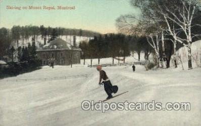 Mount Royal, Montreal, Canada Winter Sports Unused light paint chip right top...