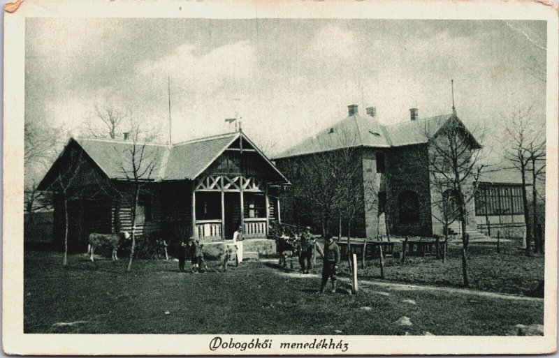 Hungary Dobogoko Menedekhaz Dobogókő Vintage Postcard C080