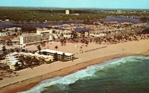 Worlds Famous Yankee Clipper Hotel Fort Lauderdale Florida Fla. Vintage Postcard